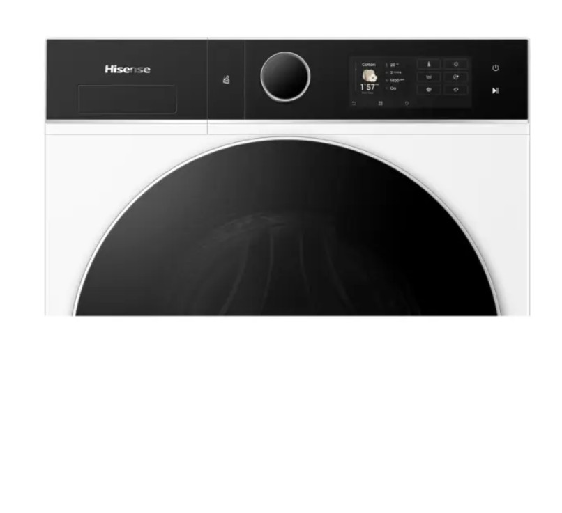 Máquina de Lavar e Secar Roupa Hisense 12 kg / 8 kg, 1400 rpm, Classe A, Wi-Fi – WD5I1245BWRH