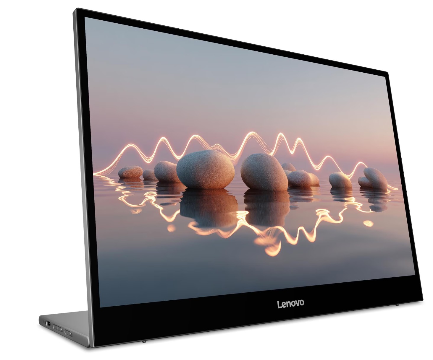 Monitor Portátil Lenovo L16 16" WUXGA IPS, 60Hz, 1920x1200, USB-C Duplo, Suporte Ajustável em Inclinação e Altura – Preto/Cinzento - 68F4UAC1WL