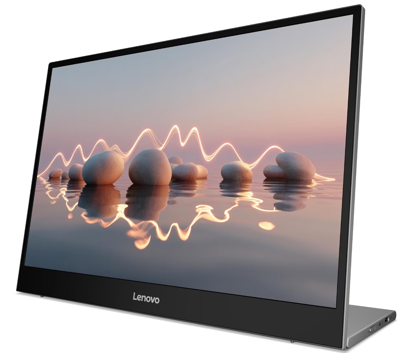 Monitor Portátil Lenovo L16 16" WUXGA IPS, 60Hz, 1920x1200, USB-C Duplo, Suporte Ajustável em Inclinação e Altura – Preto/Cinzento - 68F4UAC1WL
