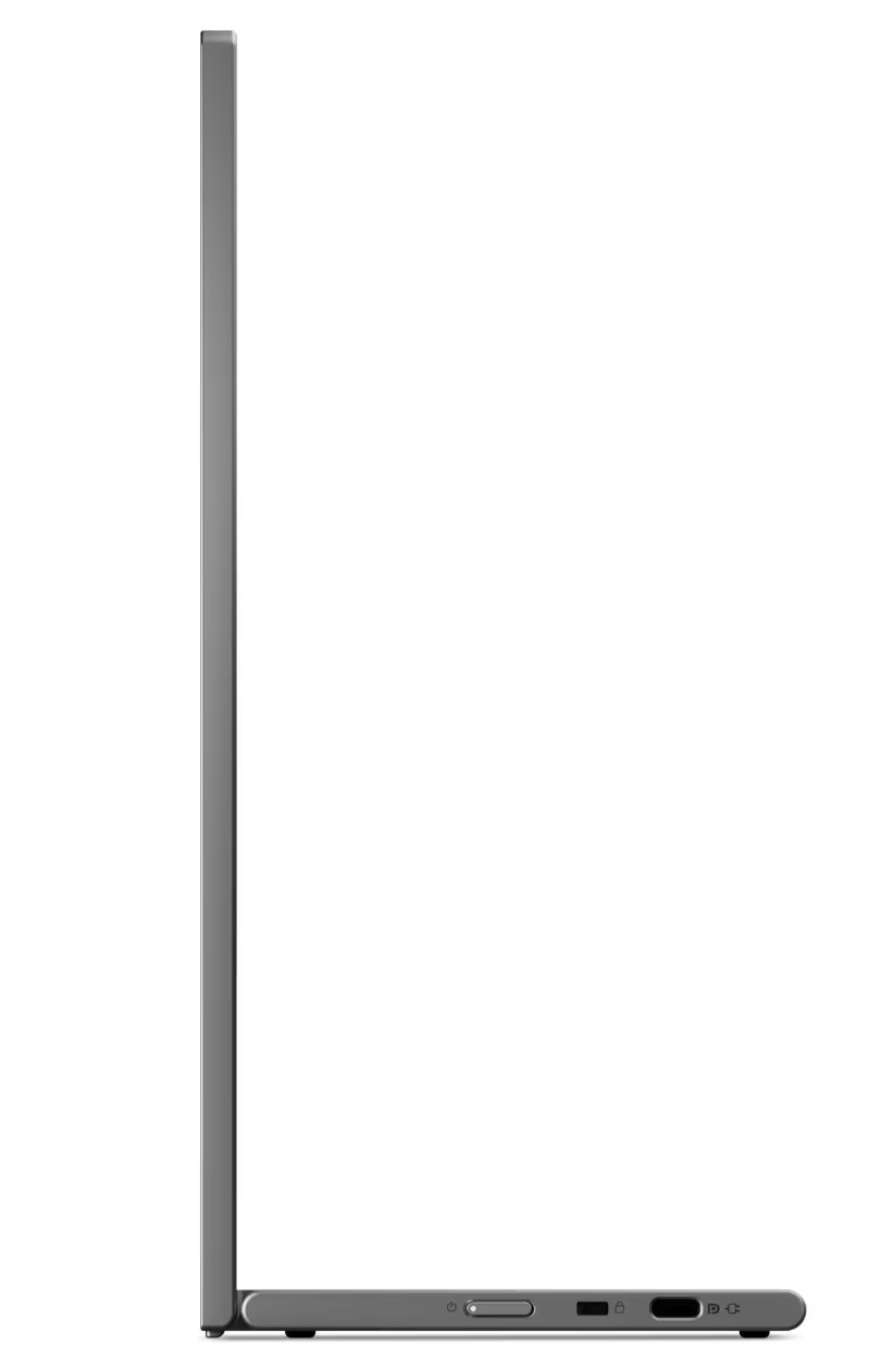 Monitor Portátil Lenovo L16 16" WUXGA IPS, 60Hz, 1920x1200, USB-C Duplo, Suporte Ajustável em Inclinação e Altura – Preto/Cinzento - 68F4UAC1WL