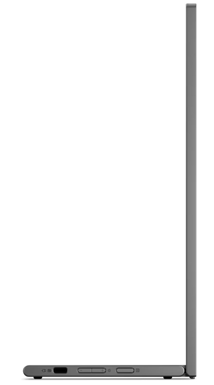 Monitor Portátil Lenovo L16 16" WUXGA IPS, 60Hz, 1920x1200, USB-C Duplo, Suporte Ajustável em Inclinação e Altura – Preto/Cinzento - 68F4UAC1WL