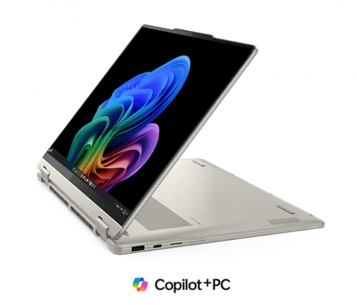 Portátil Lenovo Yoga 7 2-em-1 14" OLED Touch, AMD Ryzen AI 7 345, 16GB RAM, 512GB SSD, Caneta Yoga Pen, Windows 11 Home – Bege Concha - 83JR00DHPG