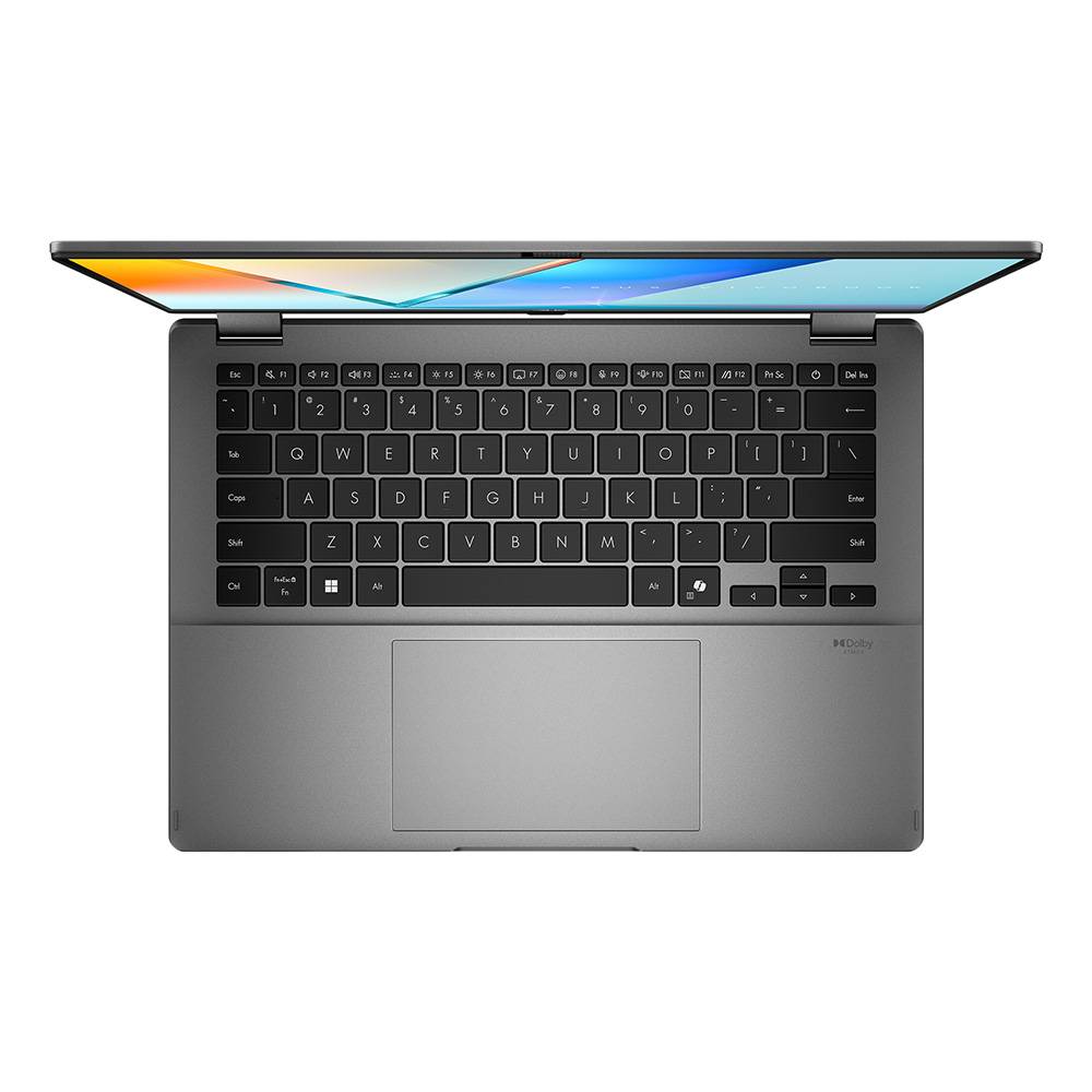 Portátil ASUS Vivobook 14 Flip TP3407AA 14" OLED Tátil Intel Core Ultra 7 355, 32GB RAM, 1TB SSD, Windows 11 Pro Cinzento - 90NB17C1-M006F0