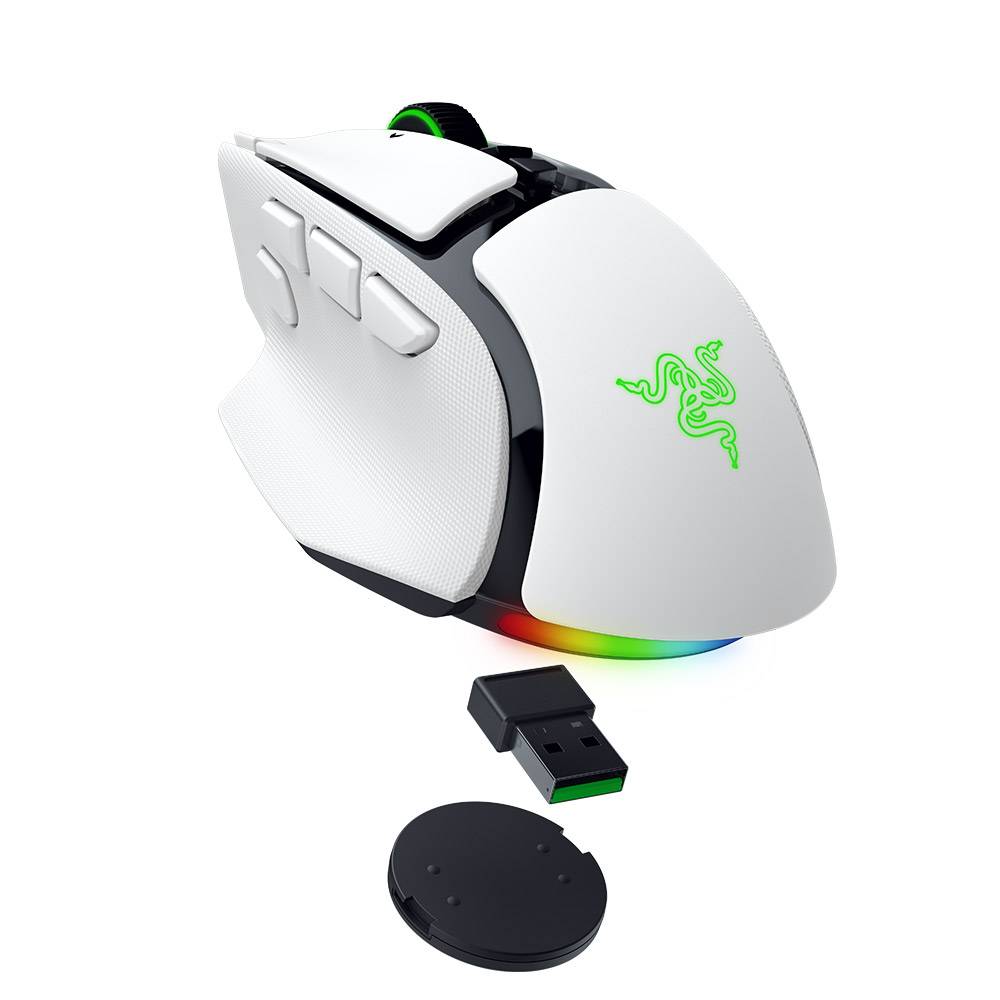 Rato Gaming Sem Fios Razer Basilisk V4 Pro Branco - RZ01-05670200-R3G1