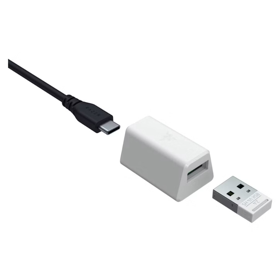 Rato Gaming Razer Basilisk V4 HyperSpeed Branco - RZ01-05680200-R3M1