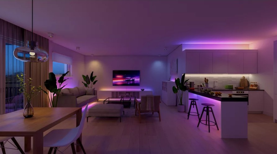 Fita LED Inteligente Philips Hue Essential 5 m, RGB Multicolor, Regulável, Bluetooth e Zigbee, Compatível com Assistentes de Voz, IP20 — 929004294901