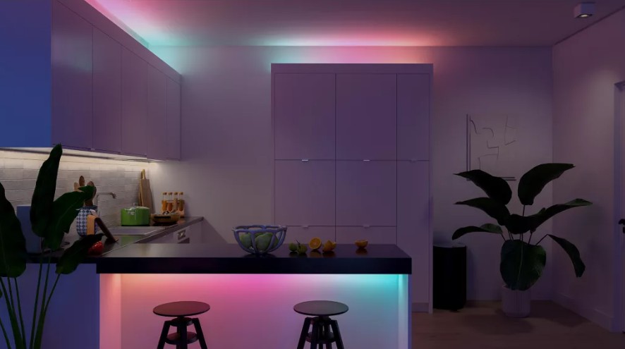 Fita LED Inteligente Philips Hue Essential 5 m, RGB Multicolor, Regulável, Bluetooth e Zigbee, Compatível com Assistentes de Voz, IP20 — 929004294901
