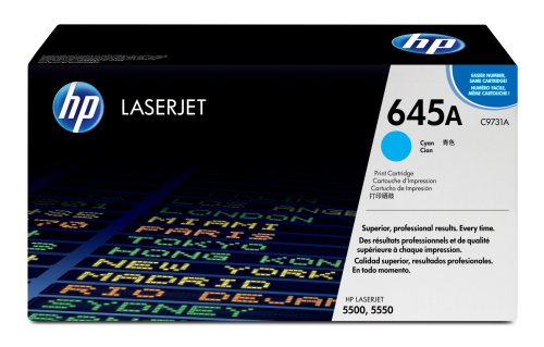 HP Color Laserjet Smart Print Cartridge cyan - color laserjet 5500