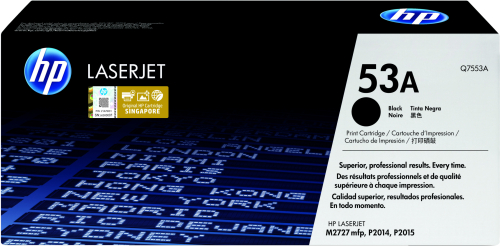 HP LaserJet Q7553A Black Print Cartridge for LJ P2015, up to 3,000 pages