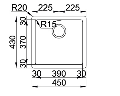 CUBA APL. INFERIOR RODI - COMPOSITE 40B NERO - XL050450109