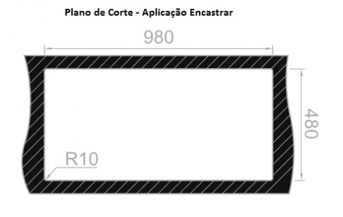 LAVA LOUÇA ENCASTRAR RODI - COMPOSITE 105B NERO - XL051000139