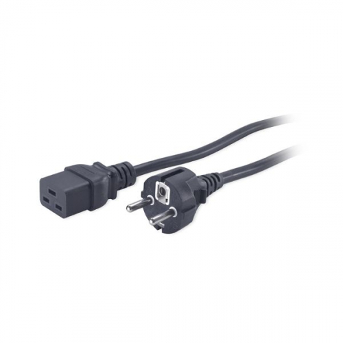 Power Cord, 16A, 230V, C19 to Schuko