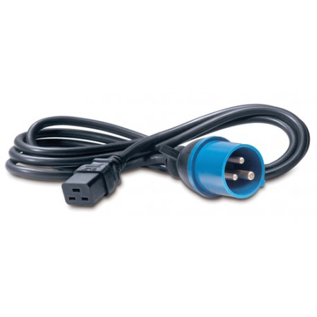 Power Cord, 16A, 230V, C19 to IEC 309