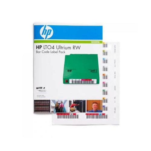 HP LTO-4 Ultrium RW Bar Code label pack