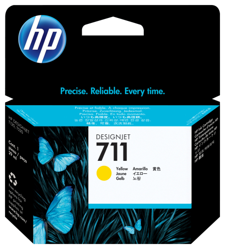 HP 711 29-ml Yellow Ink Cartridge