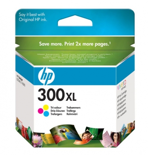 Tinteiro HP 300XL 11 ml Alto Rendimento cor (ciano, magenta, amarelo) original , CC644EE