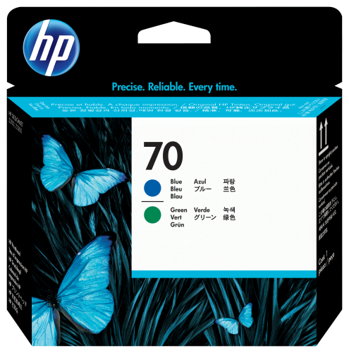 HP 70 Blue and Green DesignJet Printhead