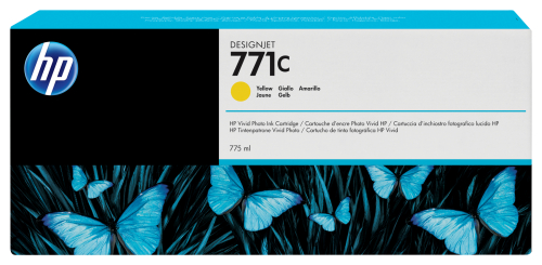 HP 771C 775-ml Yellow Designjet Ink Cartridge