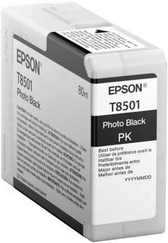 Singlepack Photo Black T850100 UltraChrome HD ink 80ml SC-P800