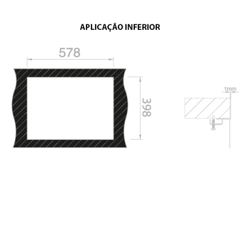 CUBA APL. INFERIOR ESCOVADA RODI - INVISIBLE 50 R - M07Z1AG10043AF