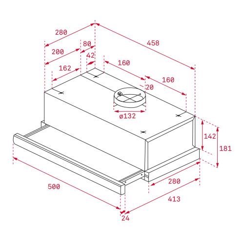 TEKA - Exaustor TL1 52 INOX