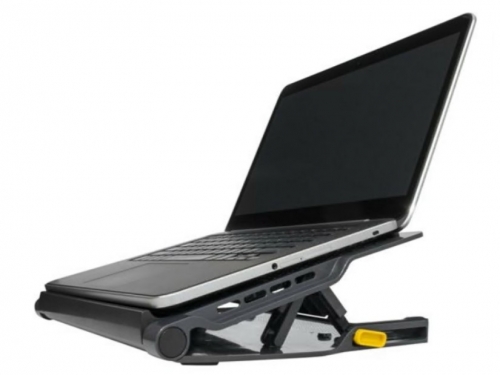 Suporte para notebook com hub USB 2.0 4 portas preto, cinza Targus AWE81EU
