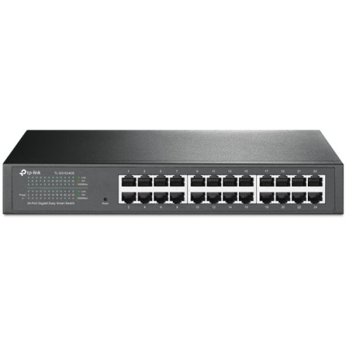 24-Port Gigabit Easy Smart Switch, 24 10/100/1000Mbps RJ45 ports, MTU/Port/Tag-based VLAN, QoS, IGMP Snooping