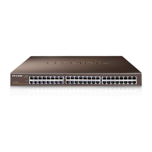 48-port Gigabit Switch, 48 10/100/1000M RJ45 ports, 1U 19-inch rack-mountable steel case