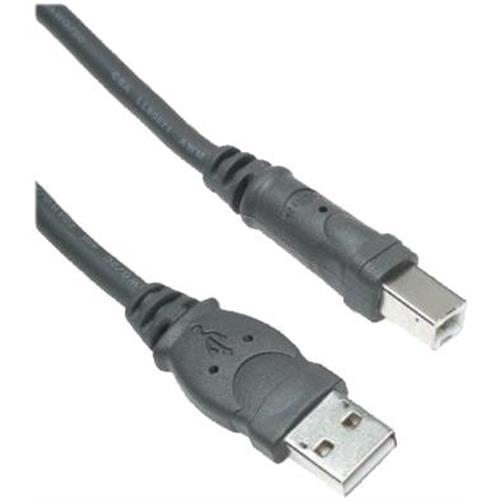 Cabo USB 2,0 A/B M/M preto (1.8m)