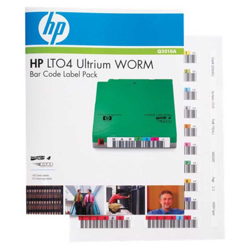 HP LTO4 Ultrium WORM Bar Code Label Pack