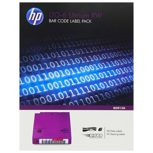 HP LTO-6 Ultrium RW Bar Code Label Pack