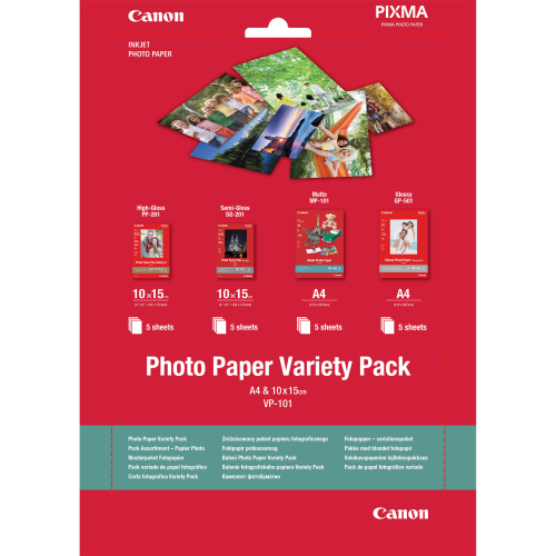 Photo Paper Variety Pack A4 & 10 x 15cm VP-101