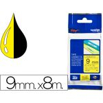 Fita Laminada de 9 mm - Amarelo / Preto, para P-Touch