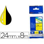 Fita Laminada de 24 mm - Amarelo / Preto, para P-Touch