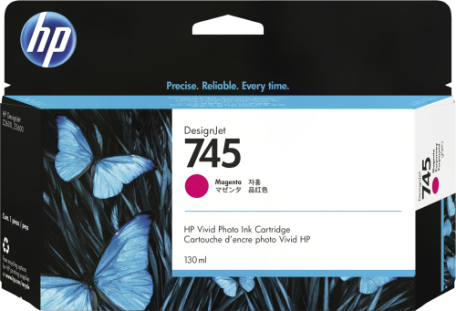 HP 745 130-ml Magenta Ink Cartridge