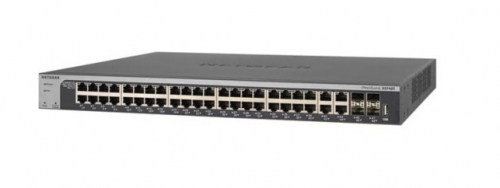 Switch 48 Portas NETGEAR Smart XS748T L3 Lite inteligente 44 x 10GBase-T + 4 x 10 Gigabit SFP+ , XS748T-100NES