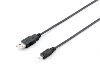 Cabo USB 2.0 Macho > Micro B Macho 1.0m, black