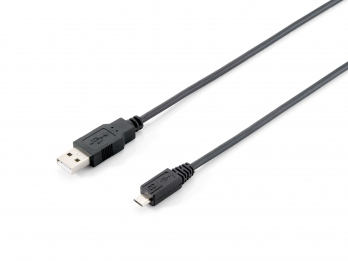 Cabo USB 2.0 Macho > Micro B Macho 1.0m, black