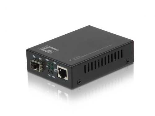 LEVELONE MEDIA CONVERTER RJ45 10/100/1000BASE-T TO SFP
