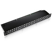 EQUIP PATCH PANEL 19" CAT6 FTP 48P 1U BLINDADO PRETO
