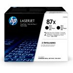 HP 87X 2-pack High Yield Black Original LaserJet Toner Cartridges (CF287XD)