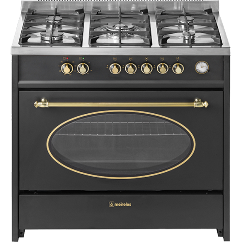 Fogão MEIRELES E 914 BL NAT 90x60 Cm 121L Classe A