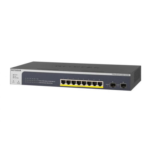 ProSafe Smart Swtich 10 puertos Gigabit POE+ PoE Budget 190W
