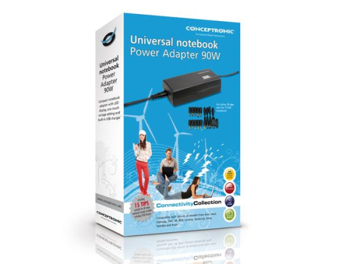 Transformador CONCEPTRONIC Universal Notebook 90W - CNB90