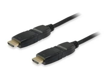 HighSpeed swivel HDMI Cable com Ethernet, black 1,0m,  black