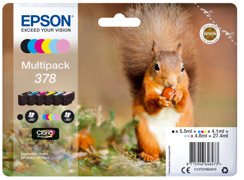 Multipack 6-colours 378 Claria Photo HD Ink