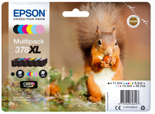 Multipack 6-colours 378XL Claria Photo HD Ink