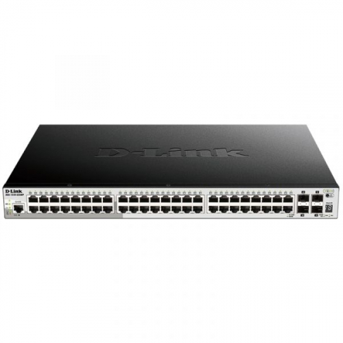 52-Port Gigabit Stackable POE Smart Pro incl. 4 10G SFP+ (370W Power Budget) 