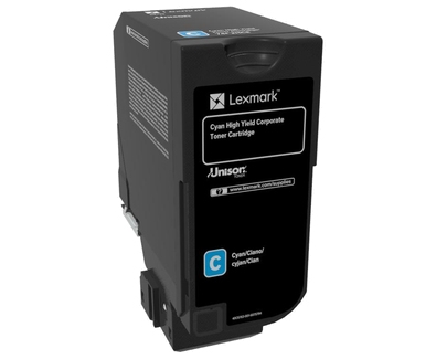 Toner LEXMARK 74C2HCE Ciano CORP. 12K a 5% - CS725