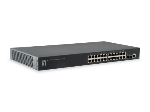 LEVELONE SWITCH 26 PORTAS L2 MANAGED GIGABIT 2 X 10GBE SFP+